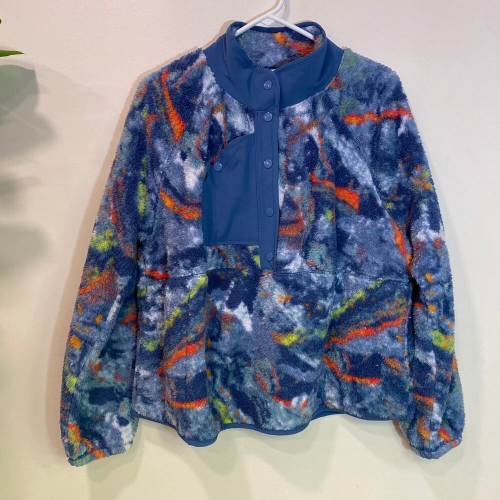 Livi Better Sweater Blue Sherpa Fall Winter Kids 14/16 or Women Small